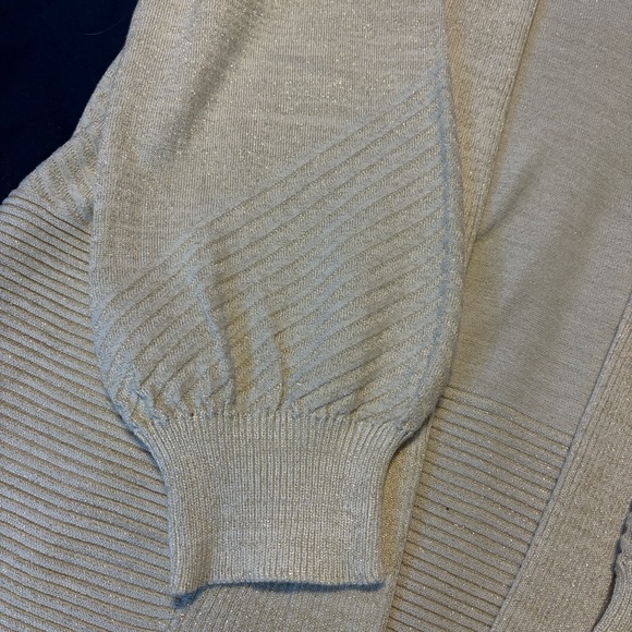 Liz Claiborne Open-Front Beige Cardigan - Picture 8 of 8